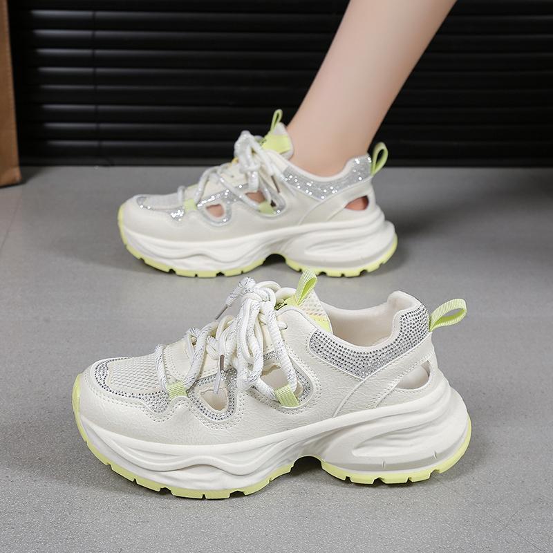 Fashion 2025Ladies Classic Luxary Women's Chunky Sneakers Thick Sole Shoes Female Sports Running Shoes Casual Fitness Vulcanize Shoes