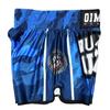 Blue Camouflage Muay Thai Kickboxing Boxing MMA UFC Casual Shorts Gym Sport Unisex Men Women Workout Quick Dry Print Elastic High Waist Training