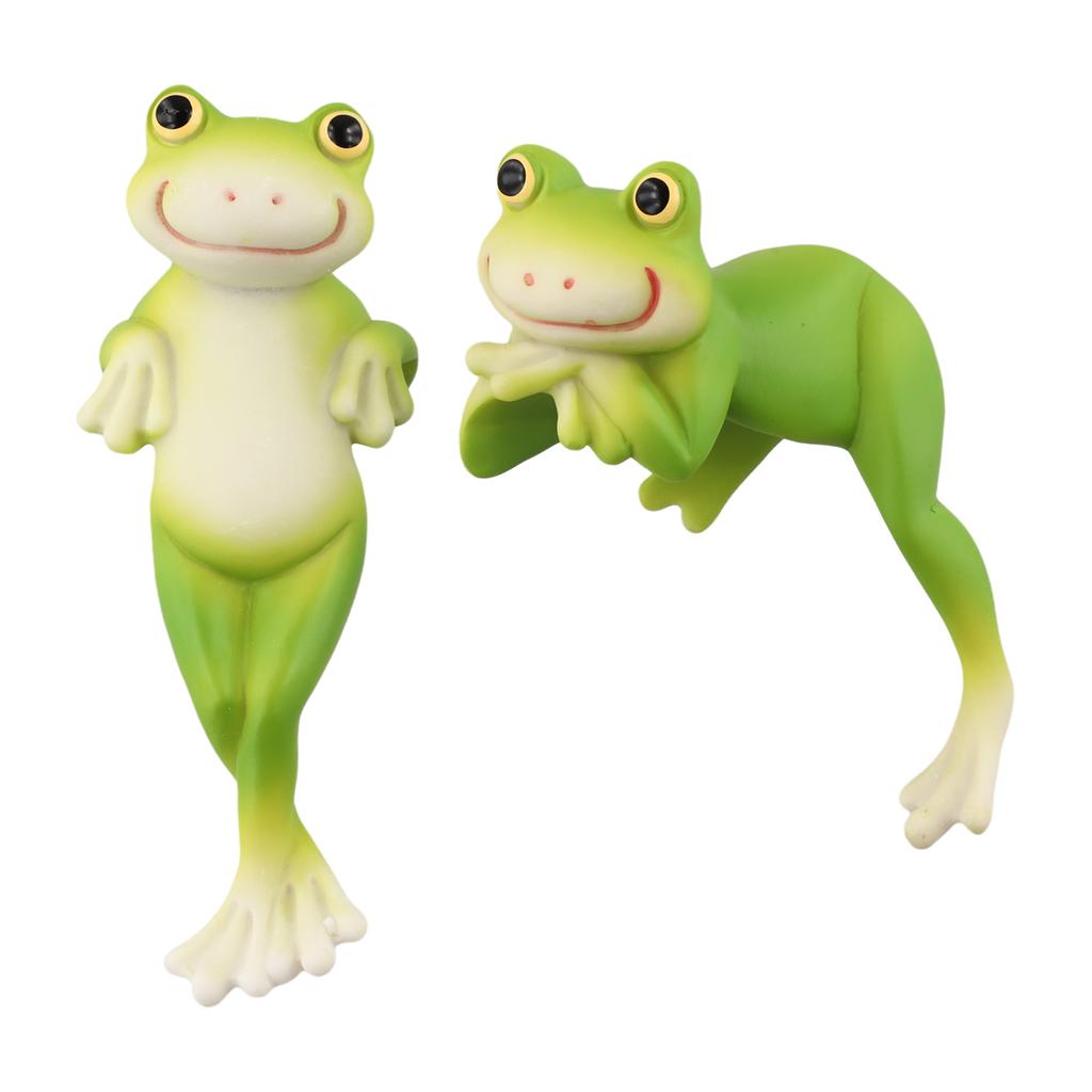 For Indoor Plants Collectible Frog Decorative Figurines Garden Decor Collectible Figure Cohesive Look Display Versatility