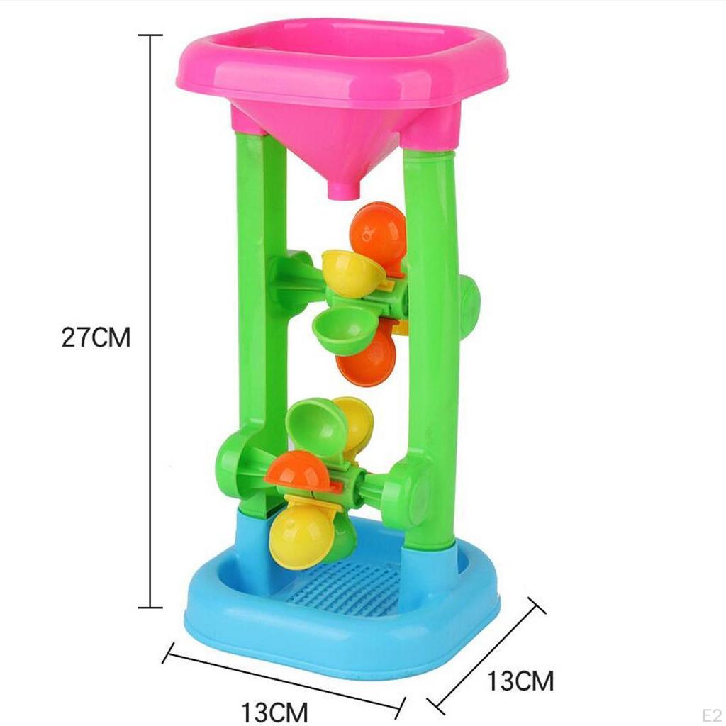 Water Wheel Toy, Flowing Sand and Water, Beach for Table