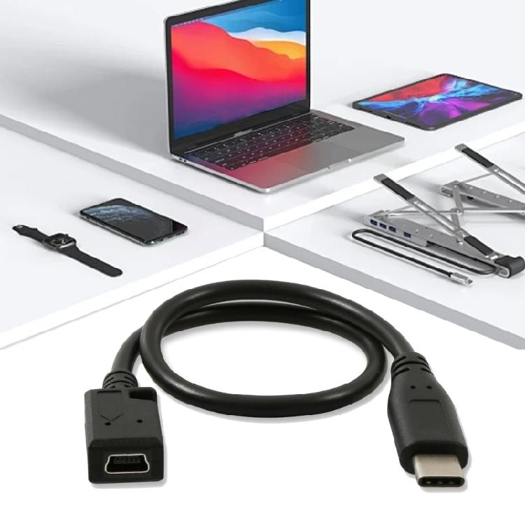 Smartphones Tablets Adapter Cable USB 5Pin Female to Type C Male Converter Line