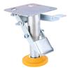 Trolley Brake Floor Lock Iron Galvanized Trolley Cart Lock with TPU Pad for 3in Casters