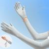 Solid Color Sunscreen Arm Covers Thin Cycling Gloves Sun Protection Long Ice Silk Sleeves  Driving