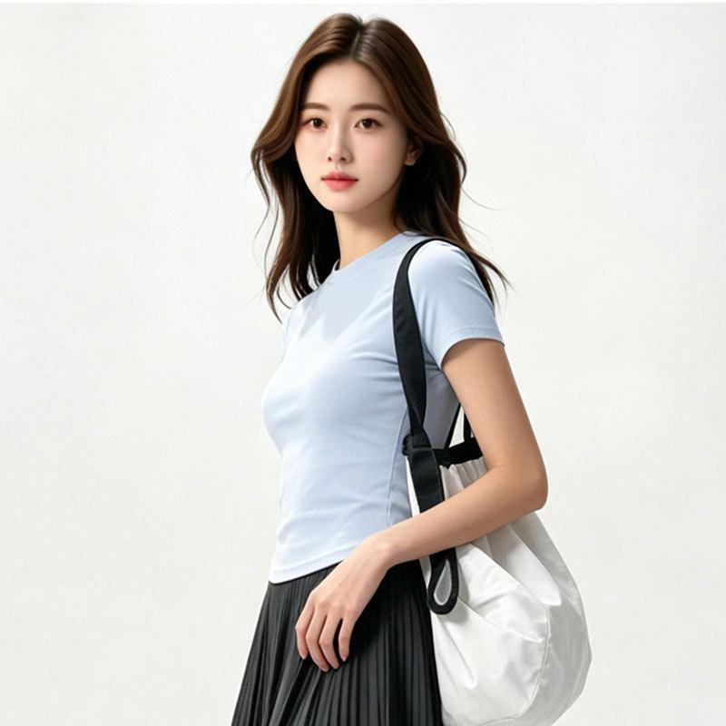 High elastic and thin short-sleeved women's breathable and quick-drying skin-friendly sports tops Pilates running fitness clothes