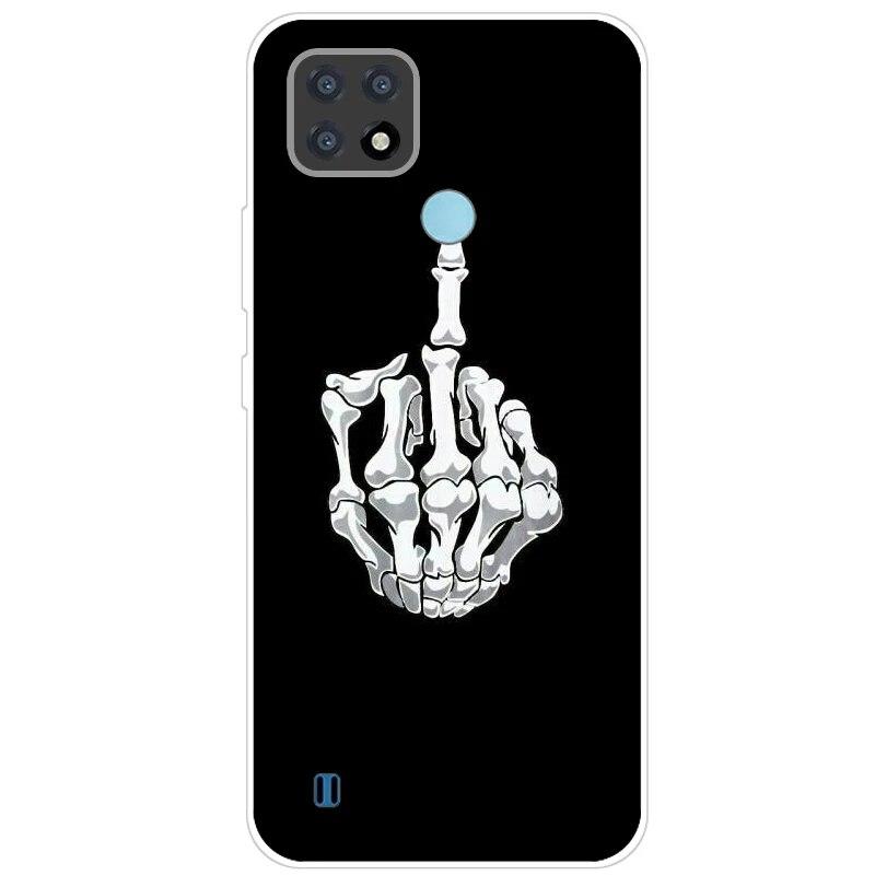 Realme C21 Hülle 6.5'' Klar Silikon Fudnas Weiche TPU Hülle Für Realmi C21 2021 Hülle C 21 Handyhüllen Rückseite RealmeC21 Bumper