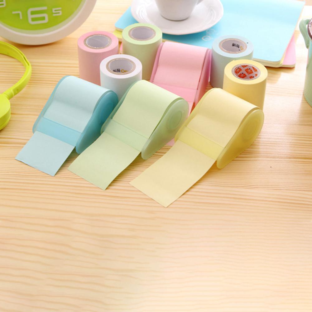 Mini Roll Type Candy Colors Stationery Chic Cute Notes Paper Stickers with Tape Seat