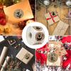 500 Sheets/Roll Round Christmas Animal Stickers Envelope Sealers Party and Holiday DIY Decoration