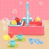 Kids Kitchen Toys Pretend Simulation Electric Dishwasher Child Kitchen Wash Basin Sink Role Playing Toys for Kids Girls Gifts
