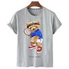 Funny Bear Print Tshirt Women Fashion Cartoon Harajuku Casual T-shirt Female Summer Short Sleeved Top Tees Unisex T Shirt