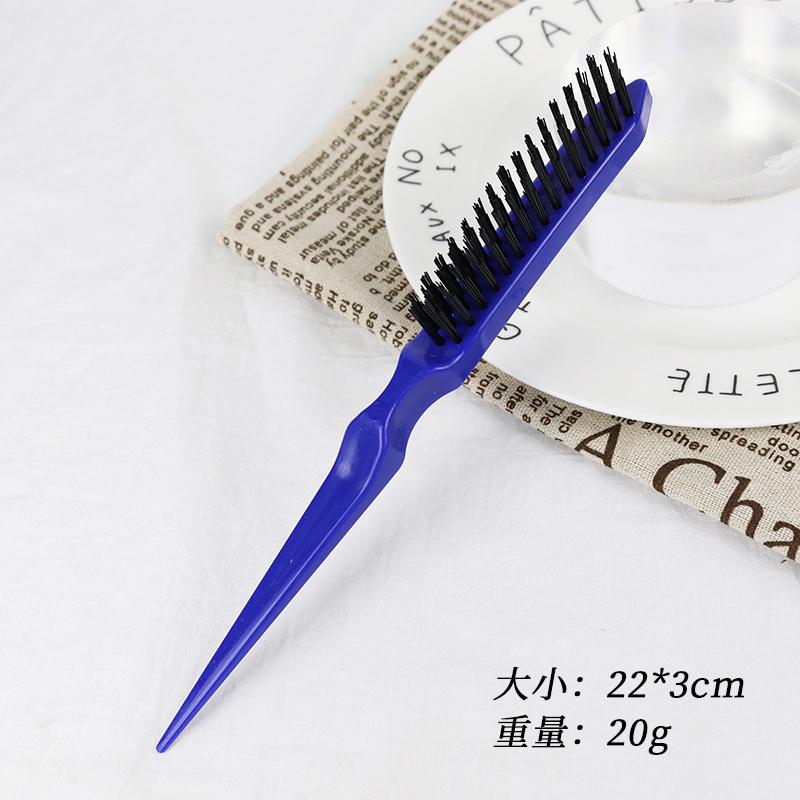 1 professional plastic thickened pointed tail anti-static back tearing hair brush, hair styling tool brush