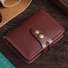 Vintage Buckle Card Bag Men's Leather Credit Card Wallet Woman 30 Page Translucent Driving Licence Business Card Holder Case