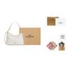 COACH LaurelSignature Coated Canvas Handbag, Shoulder Bag Large Women's Ecru CBH87-IMIVO