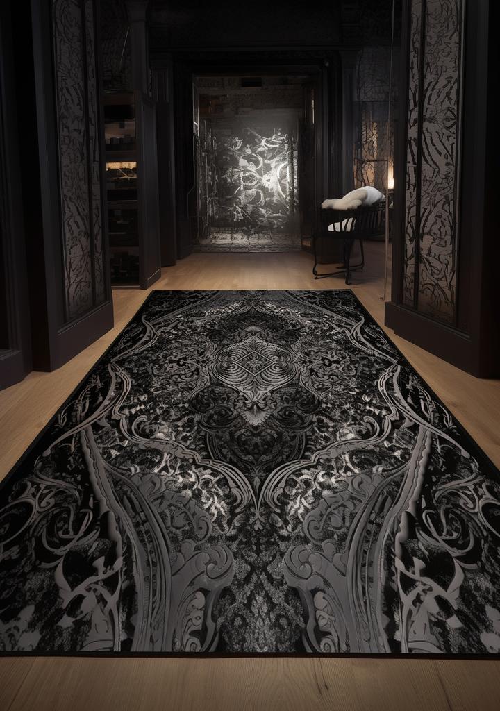Retro Archaistic Style Carpets for Living Room Luxury Home Decoration Brown Rugs for Bedroom Deluxe Washable Fluffy Floor Mat