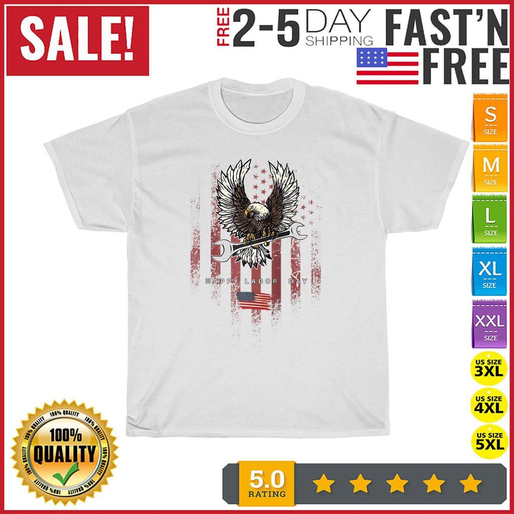 Eagle Happy Labor Day Raglan Vintage T Shirt Mens Womens Tees Top Men Fashion 2023 Women T Shirt Mens Womens Tees Top NEW