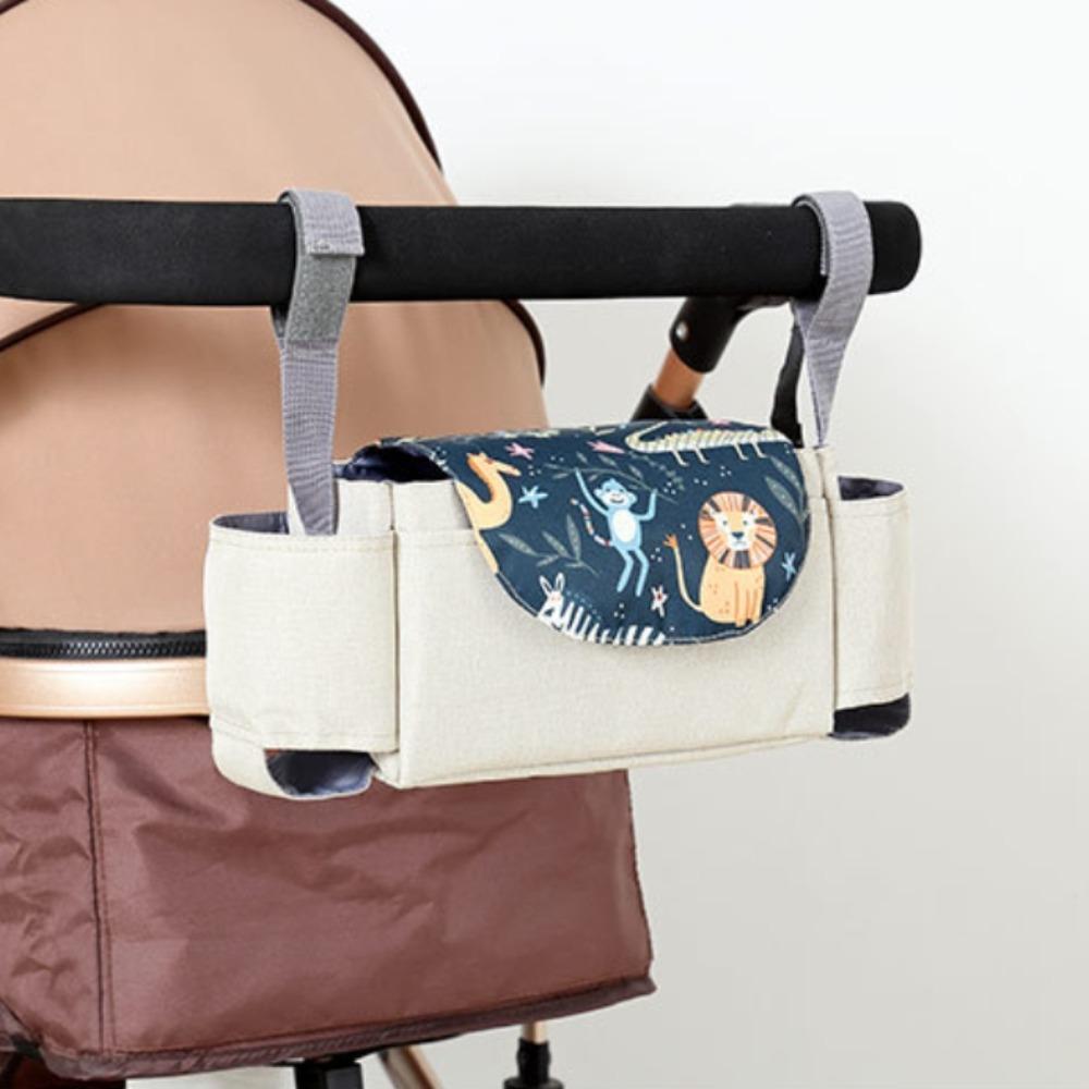 Large Capacity Stroller Storage Hanging Bag with Multiple Pockets Diaper Bag Organizer  Travel