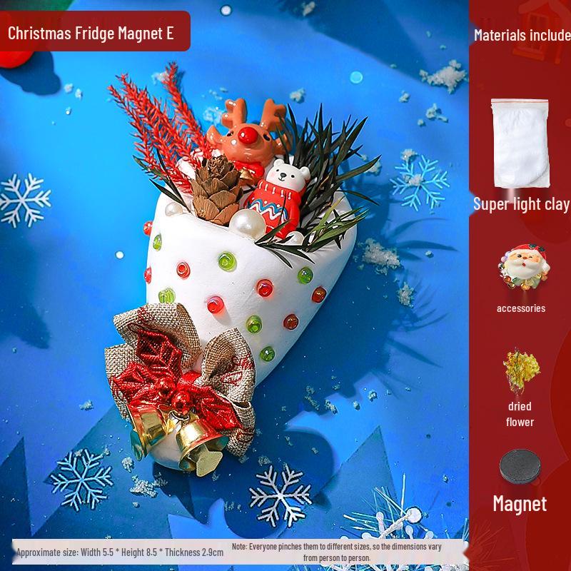 DIY Shell Clay Refrigerator Magnets: Parent-Child Creative Activity Kit