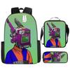 Toilet backpack European and American retro schoolbag fourth grade bag sketch large capacity portable bag