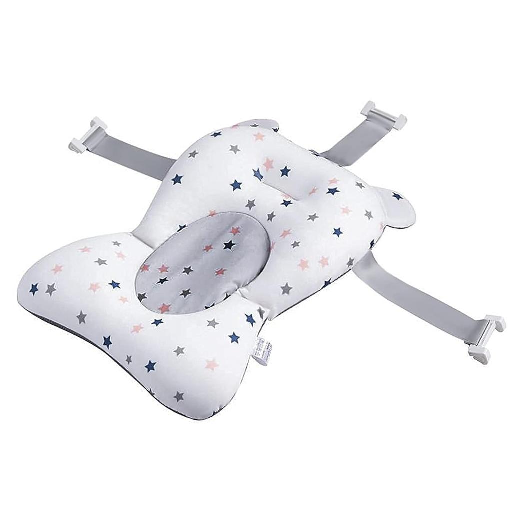 Baby Bath Cushion Pad Newborn Bathtub Mat Infant Bath Supporter Net Baby Bathtub Pillow Nonslip Floating Bathing Tub Seat
