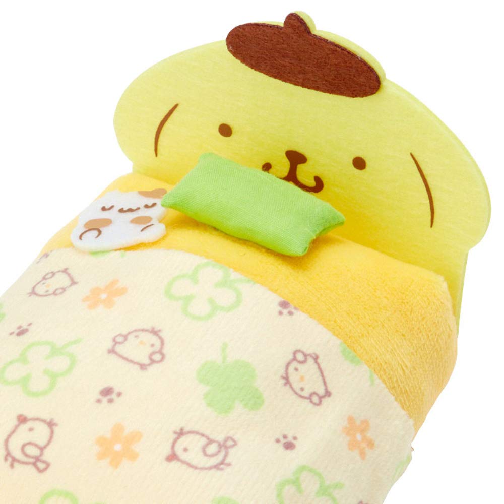 Sanrio Pompompurin Miniature Bed Plush (Collectible Toy)