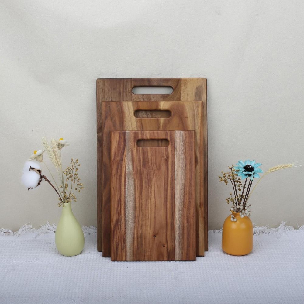 Rectangle Cutting Boards Natural Color Chopping Block Kitchen Chopping Board Outdoor Picnic