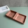 Storage Box Mold Resin Silicone Mold Diy Crystal Glue Double Square Storage Tray Mold for Making Fruit Storage Plate
