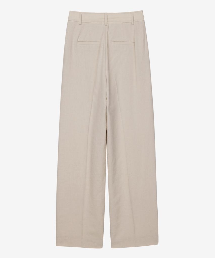 MIND BRIDGE WOMEN [W] Single-Pleat Wide Slacks - 3Color Mypt3203