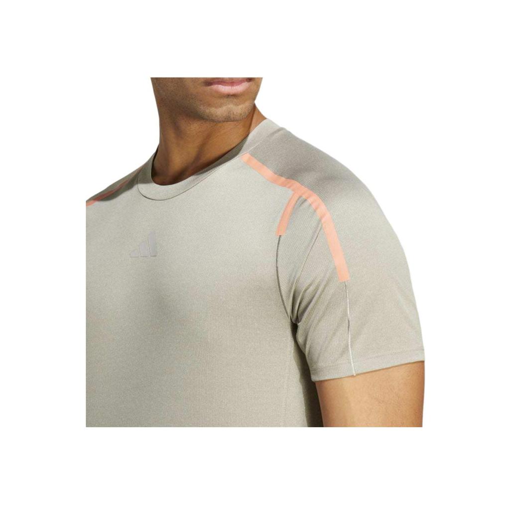 Adidas Teach Not Preach Quick-Dry Comfortable Fitness Crew Neck T-Shirt Men Tops Pebble Silver-Gray IC2107