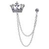 1Pcs Temperament Chain Brooch Vintage Collar Jewelry  For Women Dress Mens Shirt Suit Set