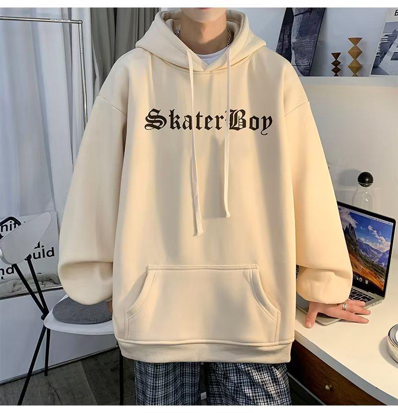 High-End European & American Streetwear Hoodie for Men - Oversized, Heavyweight, Trendy Autumn/Winter Jacket