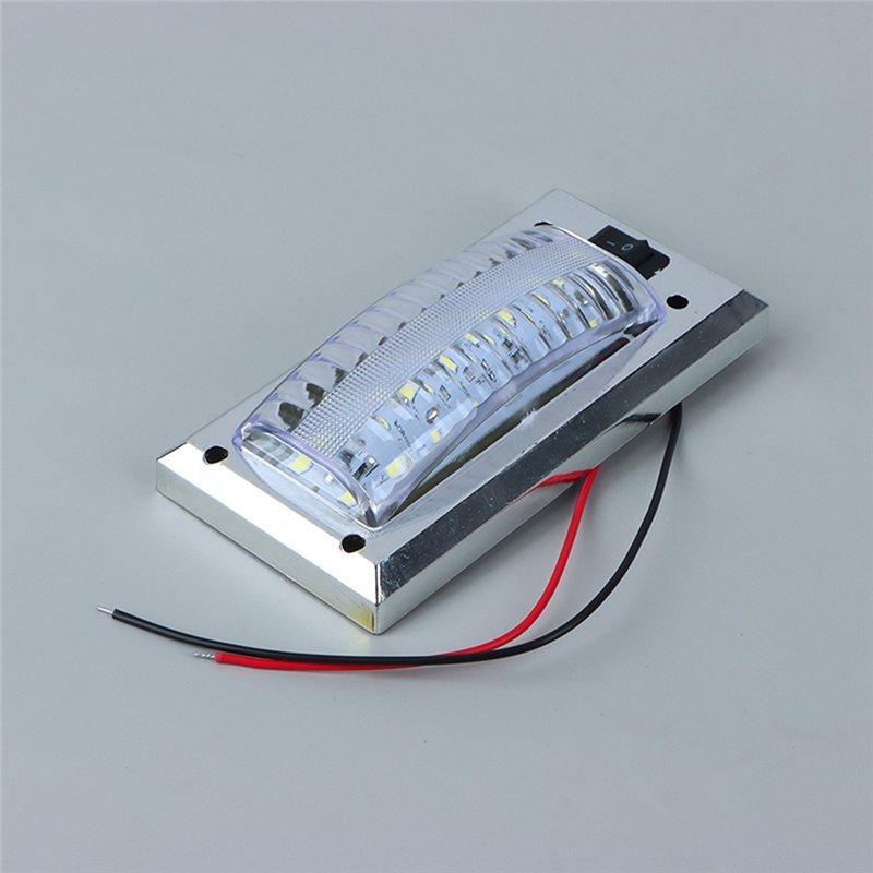 

A06G-Car Interior LED 12V-24V Panel Light For Van Truck RV Boat Camper Reading Lamp High Brightness Light Switch