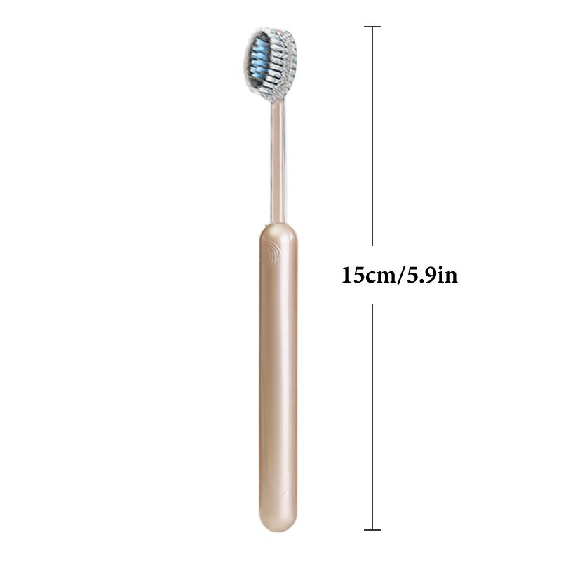 2Pcs Mouth Clean Toothbrush Ultra-Fine Soft Hard Bristle Toothbrush Deep Cleaning For Adults Whitening Teeth