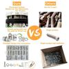Comprehensive 890Pcs Stainless Steel Metric Bolts and Nut Set M2M3M4 Includes Hex Socket Head Caps and Washers