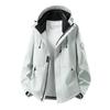 2026 Unisex 3-in-1 Hooded Windbreaker: Versatile Outdoor Jacket
