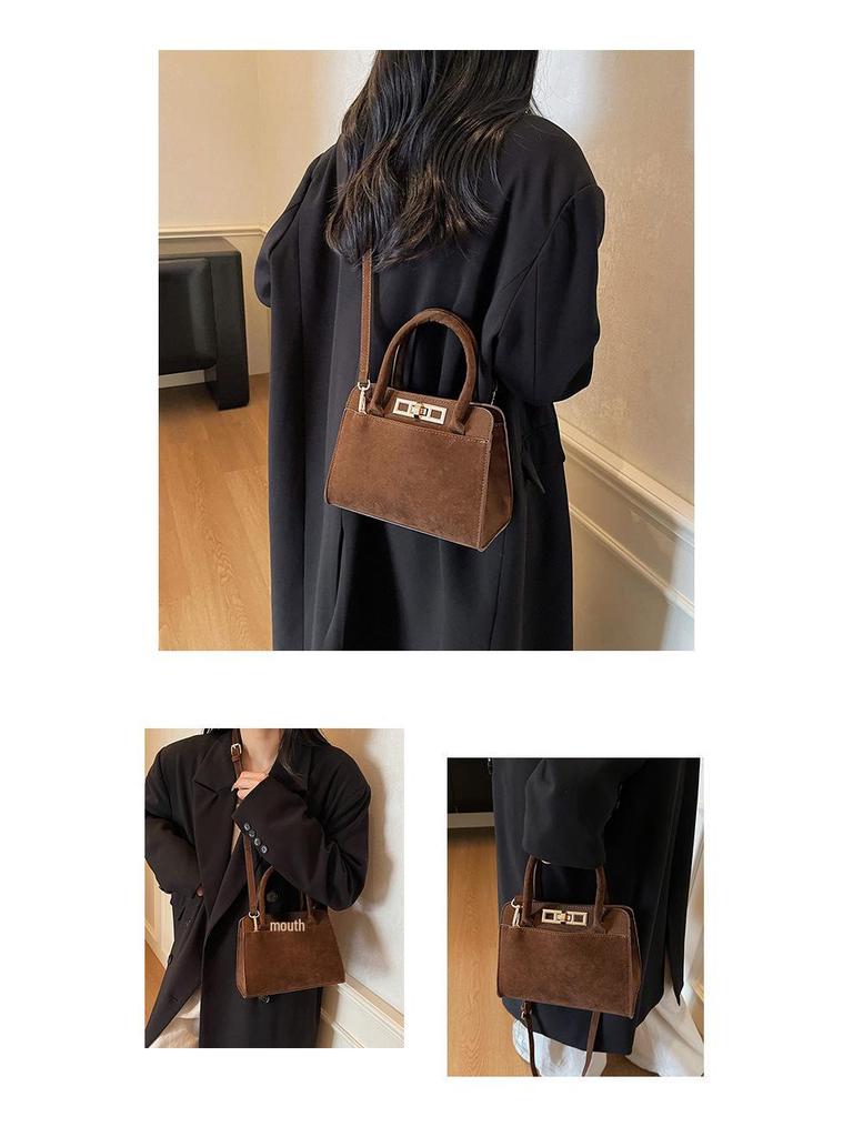 2025 Retro Frosted Textured Handbag: Versatile Women's Shoulder & Crossbody Bag