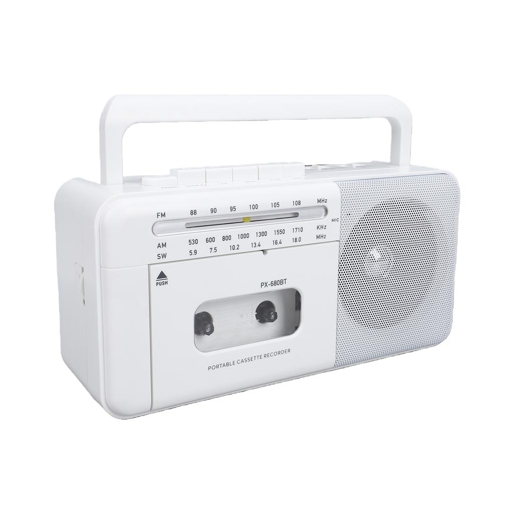 Portable Cassette Player with AM FM SW Radio Retro with Headphone Jack Casette Tape Recorder for Home Travel AC Battery