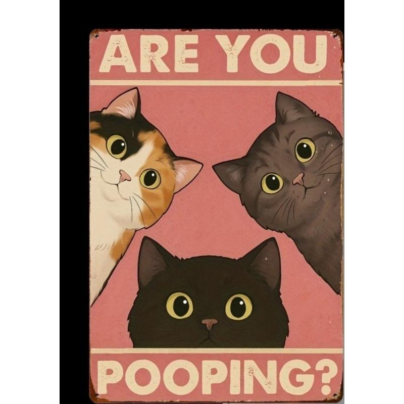 Retro Metal Animal Wall Art for Home Kitchen Farm Cafe Garden