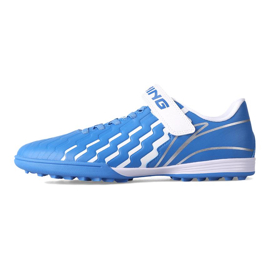 Li Ning Professional Comfortable Low Top Kids Football Shoes Kids Football Shoes French-Blue YKGU010-7