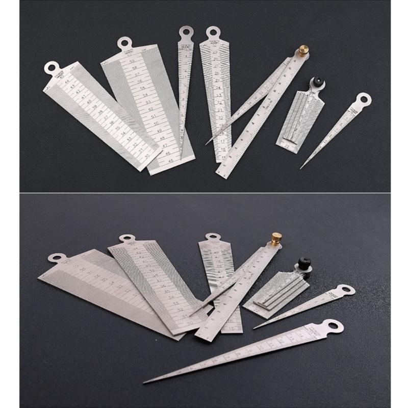 Fühlerlehre Dickenlehren Messwerkzeug Keil für Motoreinstellventile Innendurchmesser Präzisionsmesswerkzeuge