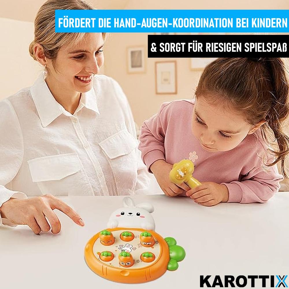 KAROTTIX Hitting Game Rabbit Carrot with Hammer Skill Learning Toy