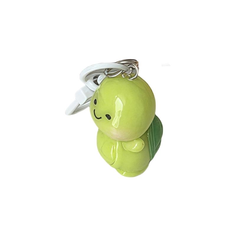 Small Turtles Keychain Resin Lovely Animal Charm for Women Girls Gift Collection Accessory