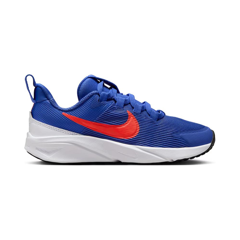 Nike Star Runner 4 PS Astronomy Blue Total Orange Kids Sneakers White Team-Orange DX7614-402