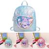 Kuromi Cartoon Pattern Backpack With Glitter Sequin For Kindergarten Kids
