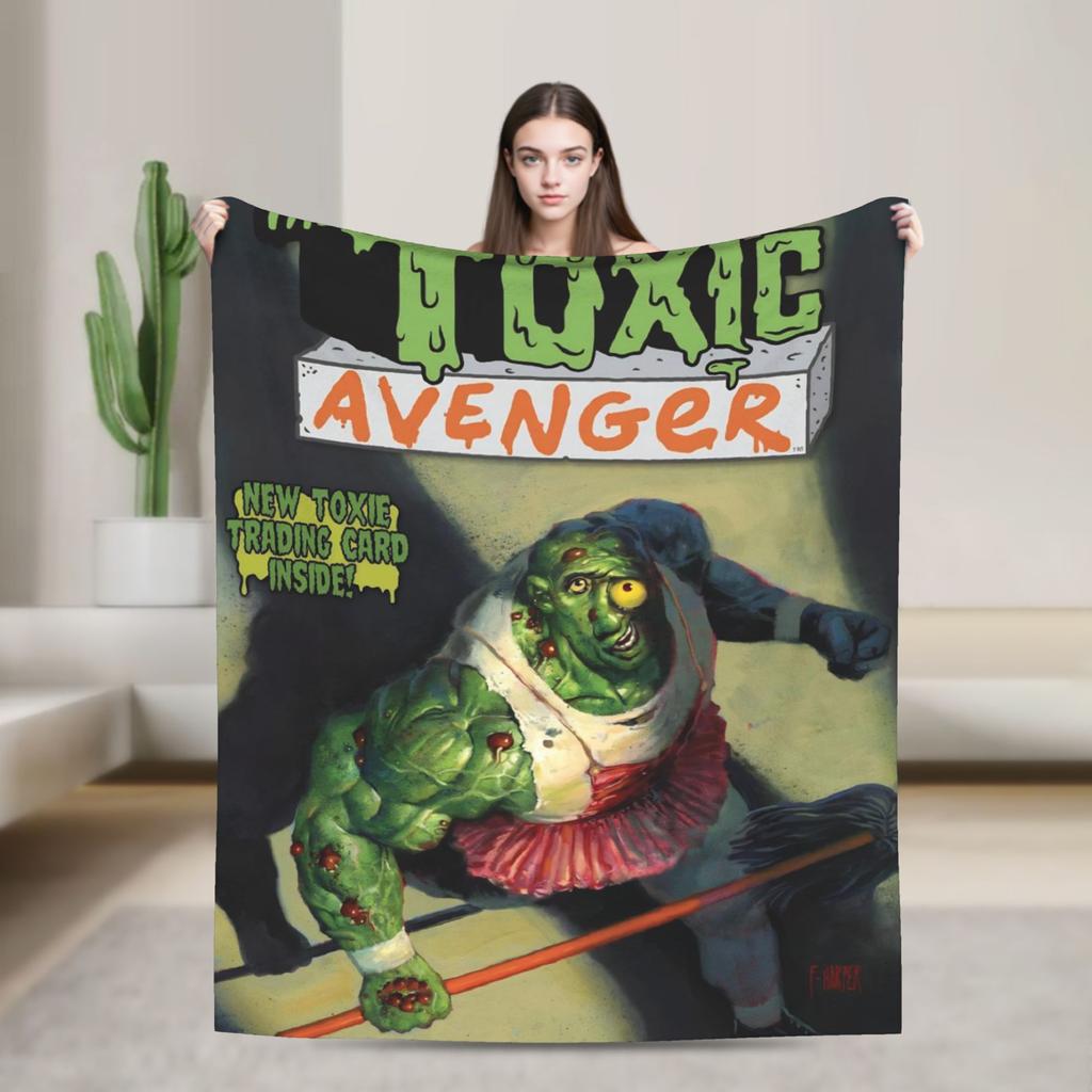 Toxic Avenger Blanket Quality Warm Soft Throw Blanket Winter Girls Boys Couch Bed Comfortable Bedspread