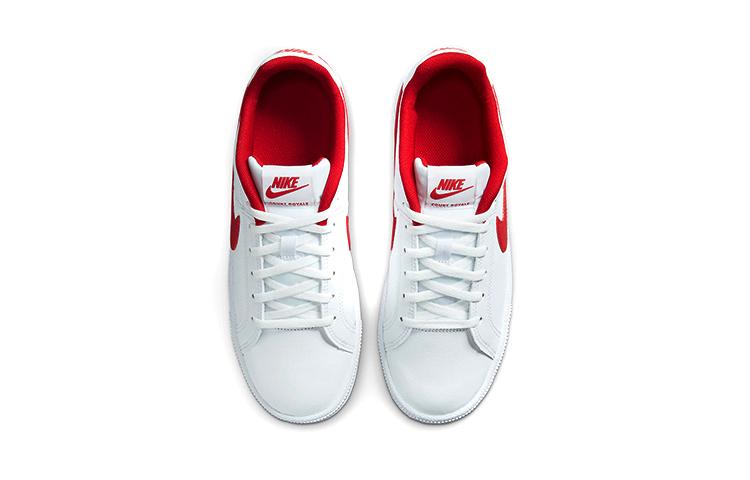 Nike Sneakersy Court Royale Niskie Białe/Czerwone GS 833535-101