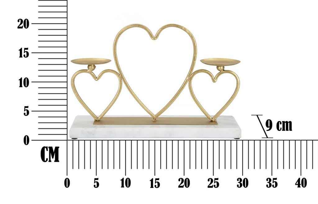 Hearts Candle Holder Cm Cm 30X9X20
