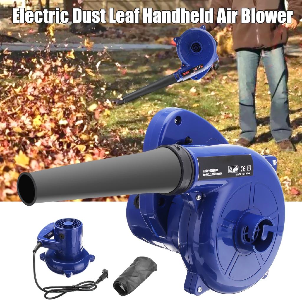 Electric Handheld Dust Removal Blower Cleaner 220V Air Blower Computer Cleaning for Leaf Blowing Furniture Car Dust 600W