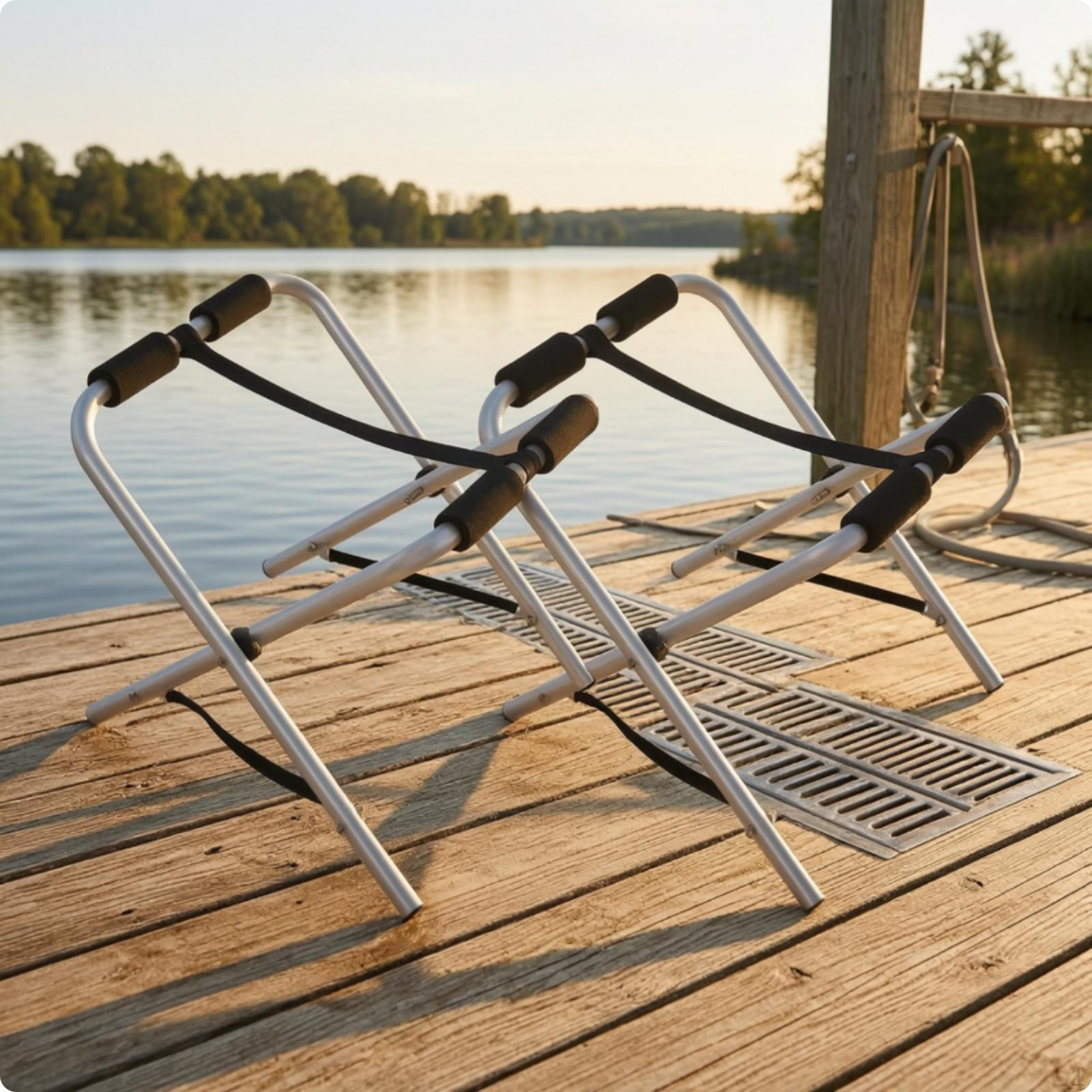 2 Pieces Kayak Rack with Foam