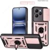 Slide Lens Armor Funda for Tecno Spark 40 4G Case for Tecno Spark 40 4G Case Magnetic Ring Stand Holder Cover Shockproof Capa