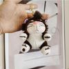Plush Cat Delightful Toy Keychain 4 Inch Cartoon Stuffed Accessory Animal