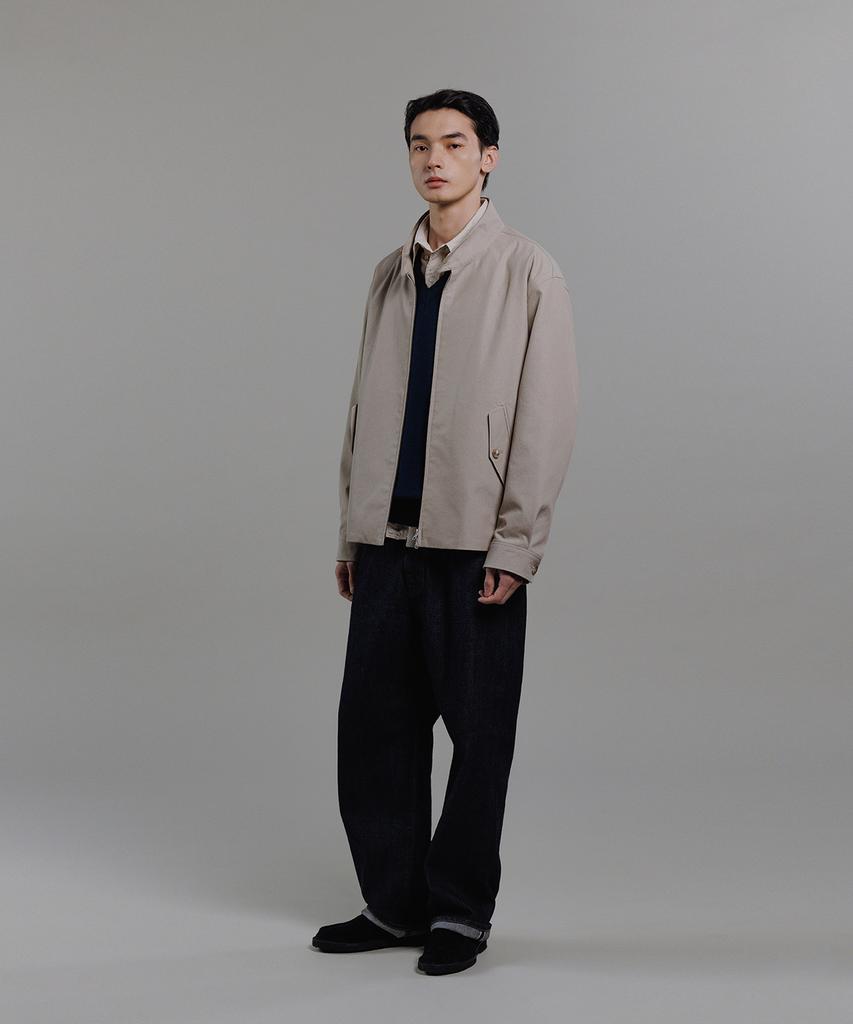 Blankroom Harrington Jacket_Old Beige